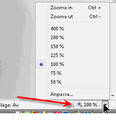 Så här ser det ut när man ändrar storlek för hela webbsidan
