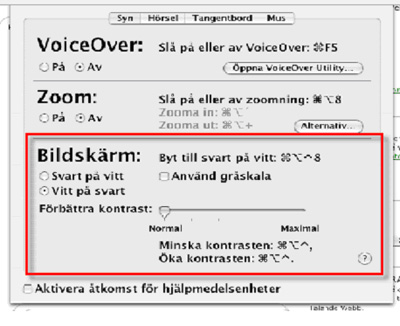 Bilden visar olika textinställningar Bilden visar olika textinställningar